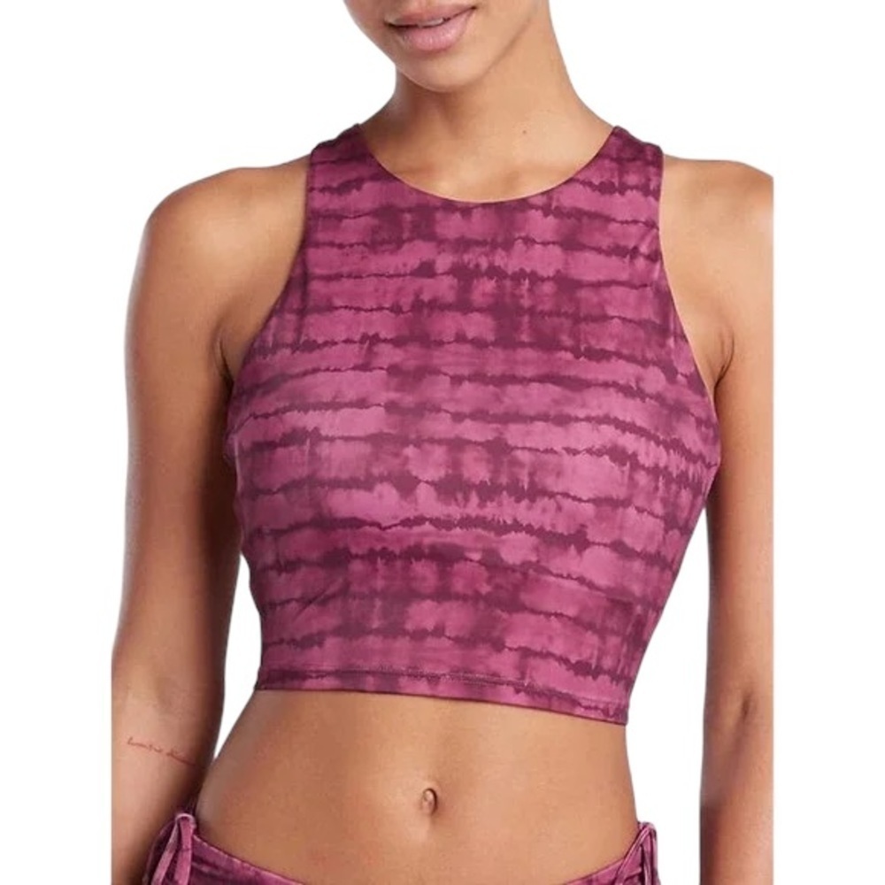 ATHLETA Conscious Shelf Bra Cropped Tank Top